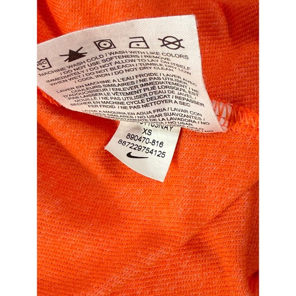 Nike Dri-FIT Running Shorts XS Orange Athletic Gym Workout Fitness - Picture 7 of 7